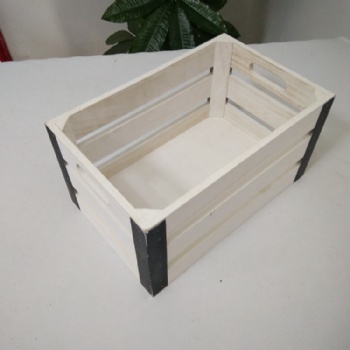  Solid wood sundry storage box Large toy storage basket storage and finishing storage box wooden storage basket	