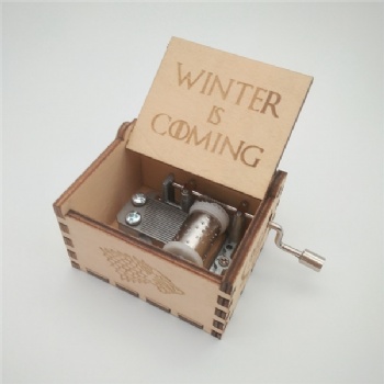  Winter is coming wooden music box	