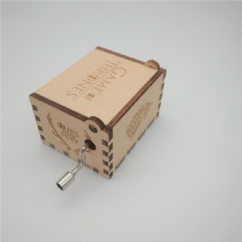  Winter is coming wooden music box	