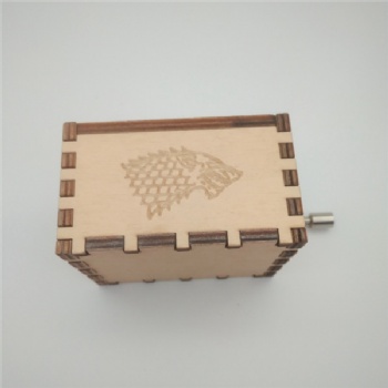  Winter is coming wooden music box	