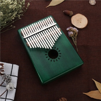  Wood thumb kalimba 17 note finger piano beginners portable instrument	