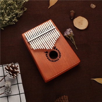  Wood thumb kalimba 17 note finger piano beginners portable instrument	