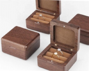  handmade Wooden Ring Jewelry Box For Gift,Jewelry Boxes Material Wood Ring Box,Ring Box Gift	