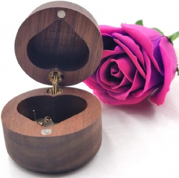 OEM mini natural wood jewelry box custom logo,ring box wood,bracelet box