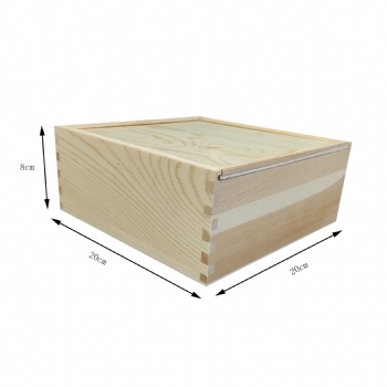 Factory personalised Pine Wood gift keepsake Box with sliding lid Packaging Box
