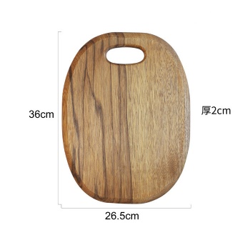  Factory wholesale natural wooden chopping board round acacia cutting board	