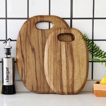  Factory wholesale natural wooden chopping board round acacia cutting board	