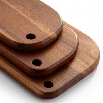  Custom Pattern Natural Acacia Wood Chopping Board For Cheese Cutting Kitchen	