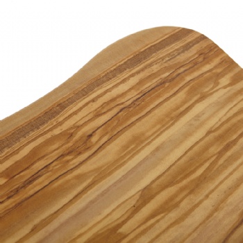  Hot Sale Good Design Innovative Kitchen Irregular Olive Wood Chopping Board with Short Handle	