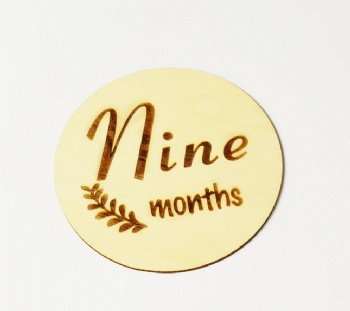  Wood Customize Baby Monthly Milestone Card	